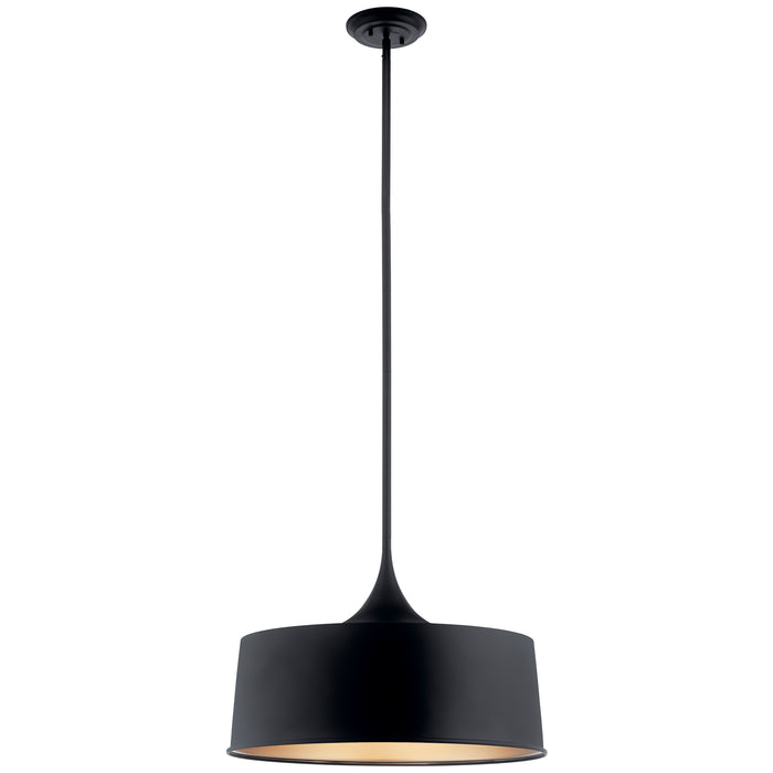 Kichler 52097BK One Light Pendant/Semi Flush, Black