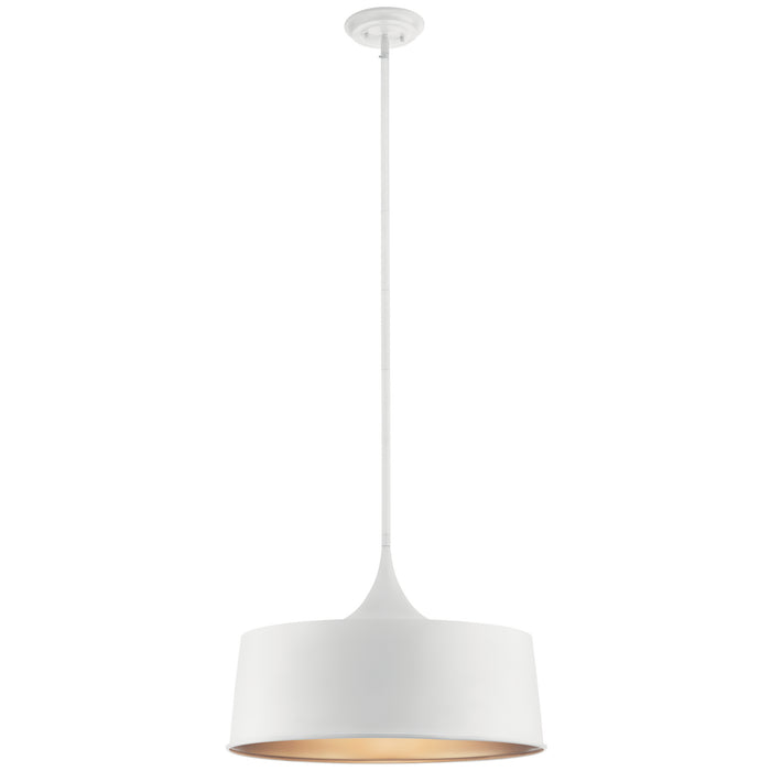 Kichler 52097WH One Light Pendant/Semi Flush, White