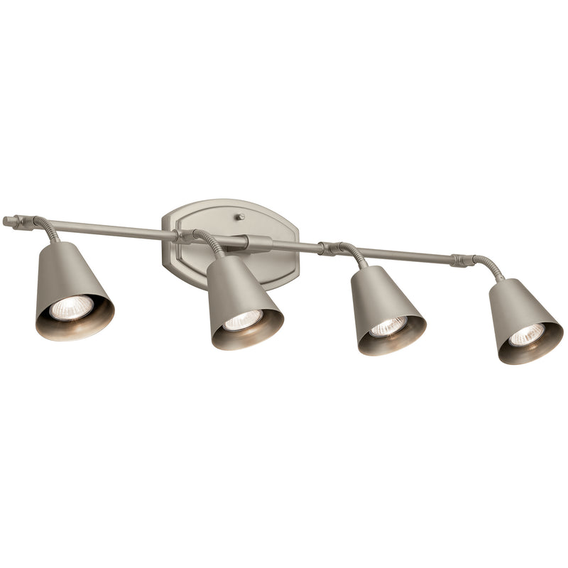 Kichler 52129SN Four Light Rail Light, Satin Nickel