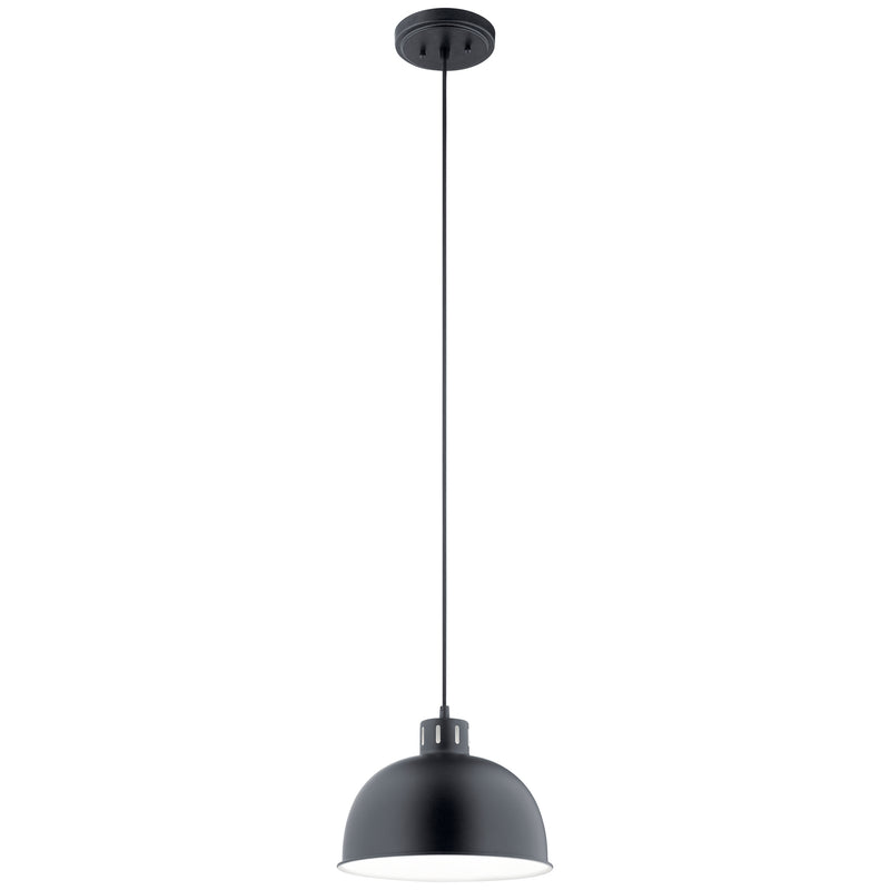 Kichler 52152BK One Light Pendant, Black