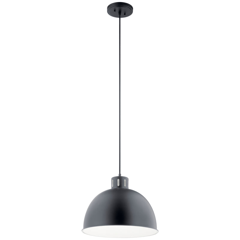 Kichler 52153BK One Light Pendant, Black