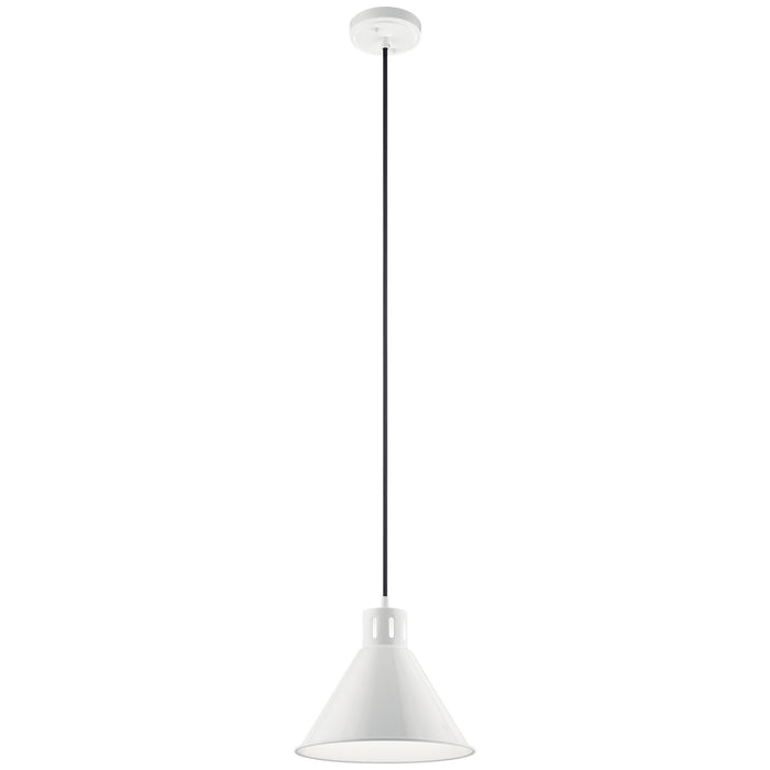 Kichler 52176WH One Light Pendant, White