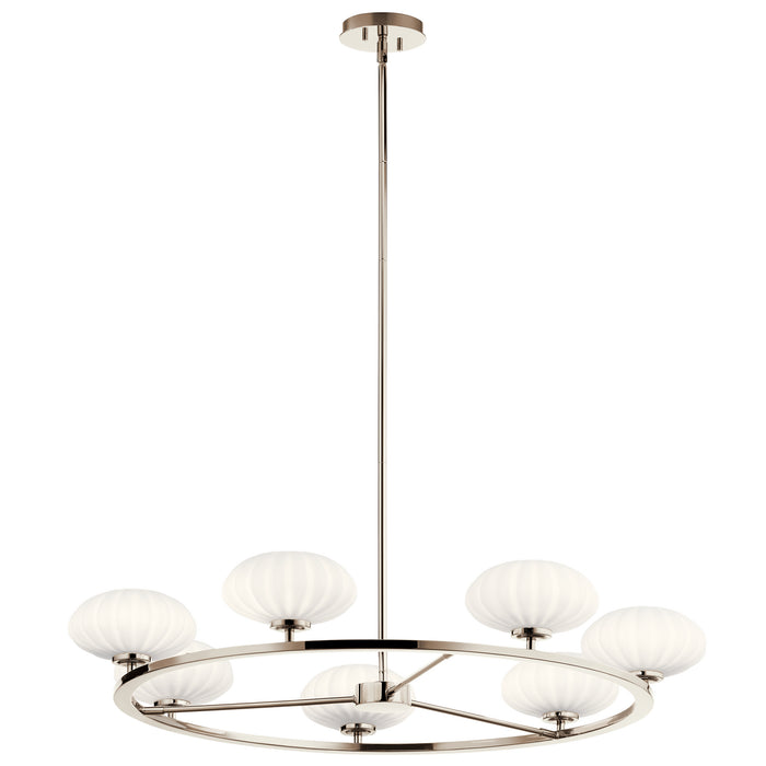 Kichler 52225PN Seven Light Chandelier, Polished Nickel
