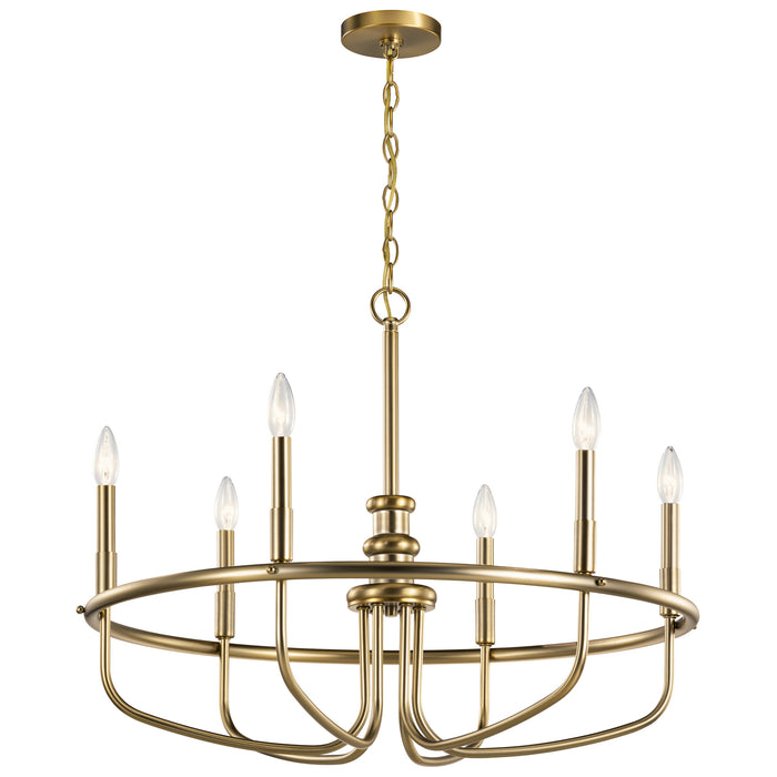 Kichler 52304CLZ Six Light Chandelier, Classic Bronze