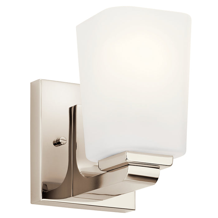 Kichler 55015PN One Light Wall Sconce, Polished Nickel