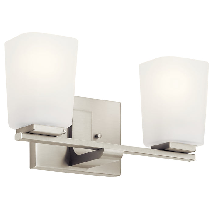 Kichler 55016NI Two Light Bath, Brushed Nickel