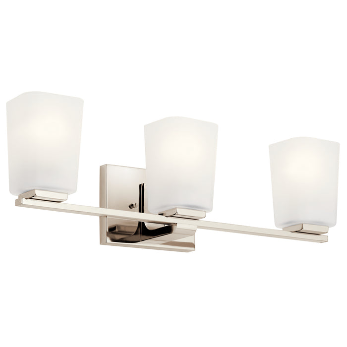 Kichler 55017PN Three Light Bath, Polished Nickel