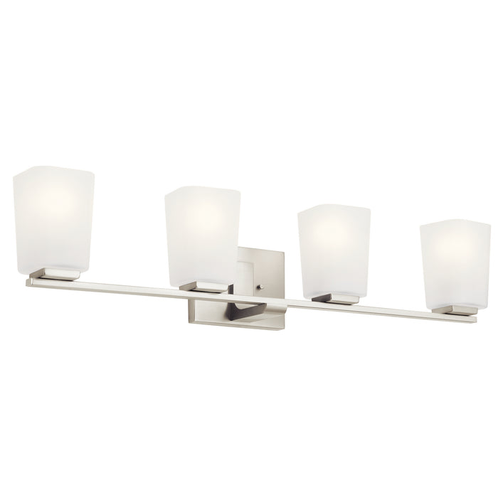 Kichler 55018NI Four Light Bath, Brushed Nickel
