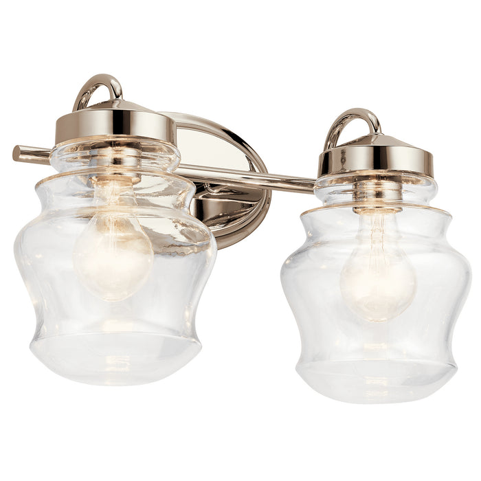 Kichler 55038PN Two Light Bath, Polished Nickel