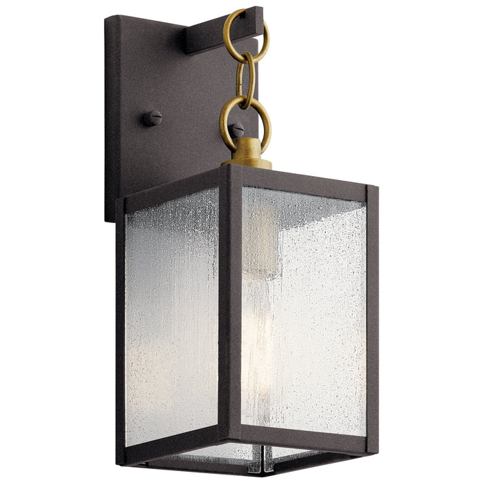 Kichler 59006WZC One Light Outdoor Wall Mount, Weathered Zinc