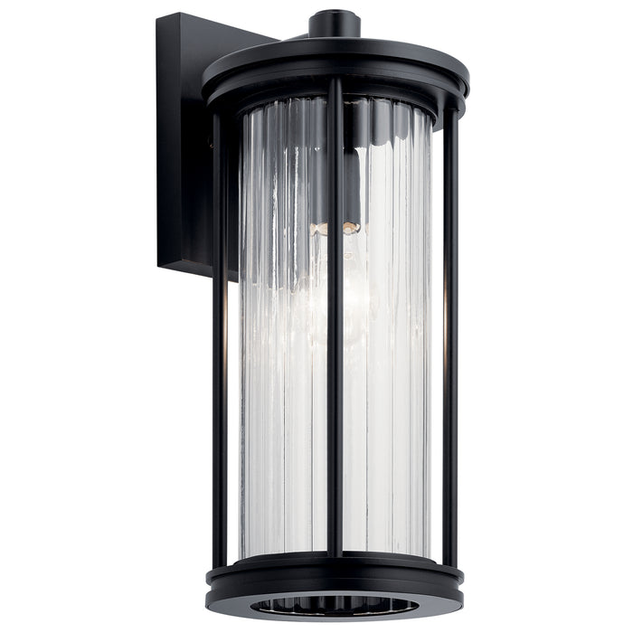 Kichler 59023BK One Light Outdoor Wall Mount, Black