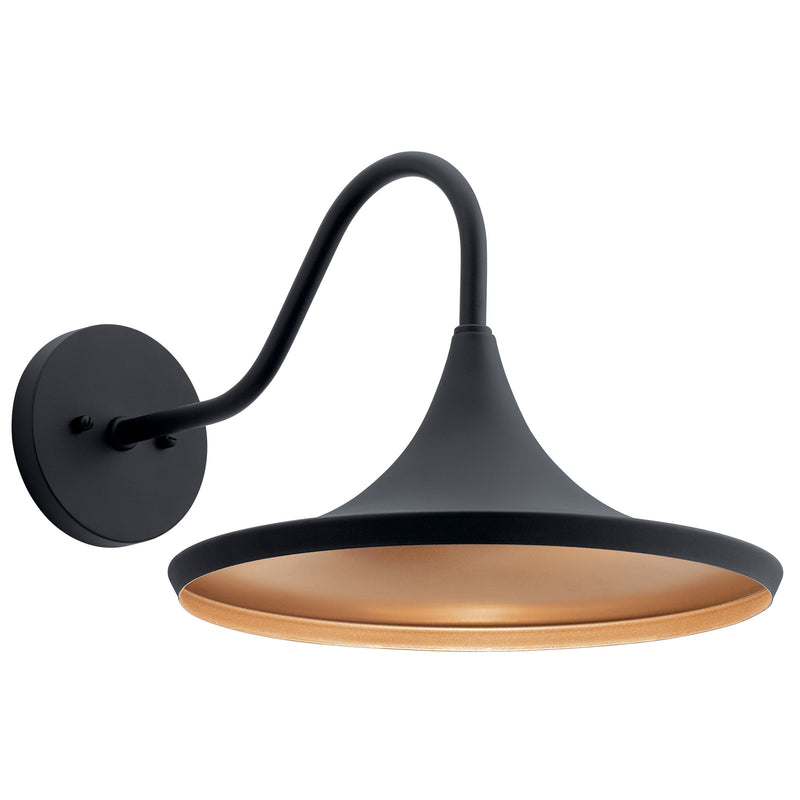 Kichler 59029BKTLED LED Outdoor Wall Mount, Textured Black