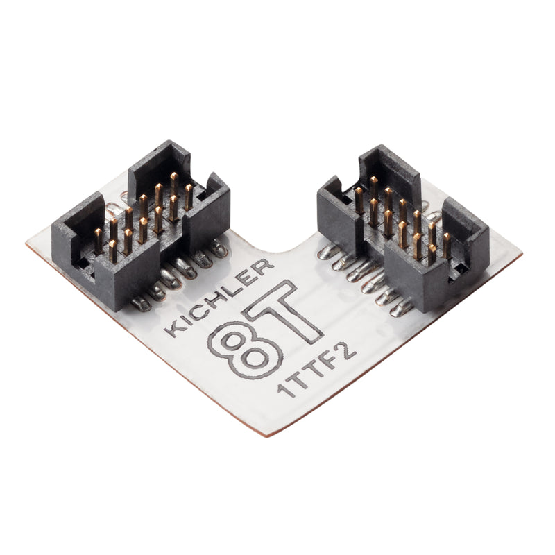 Kichler 8T1TTF2WH 8T Flex 90 Deg Connector, White Material (Not Painted)