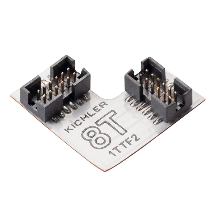 Kichler 8T1TTF2WH 8T Flex 90 Deg Connector, White Material (Not Painted)