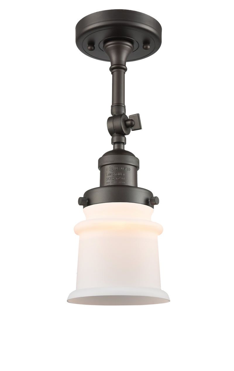 Innovations 201F-OB-G181S One Light Semi-Flush Mount, Oil Rubbed Bronze