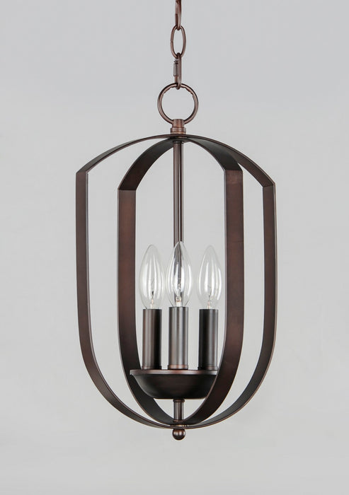Maxim 10033OI Three Light Chandelier, Oil Rubbed Bronze
