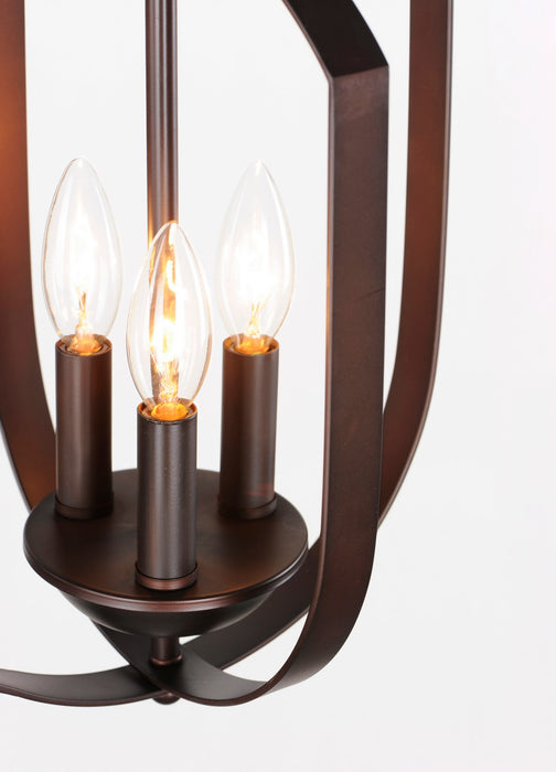 Maxim 10033OI Three Light Chandelier, Oil Rubbed Bronze