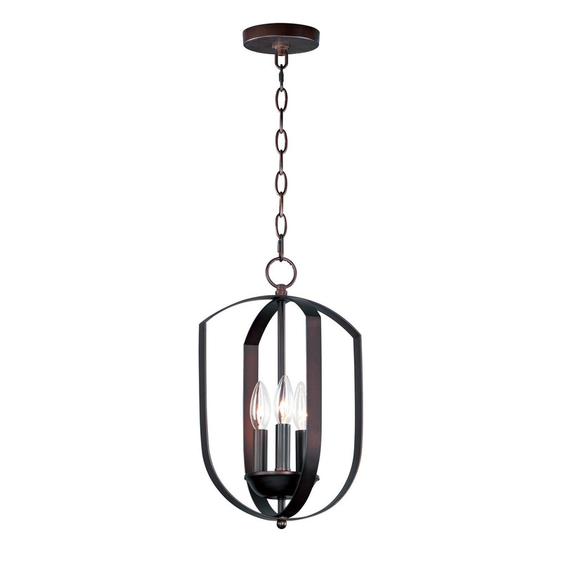 Maxim 10033OI Three Light Chandelier, Oil Rubbed Bronze