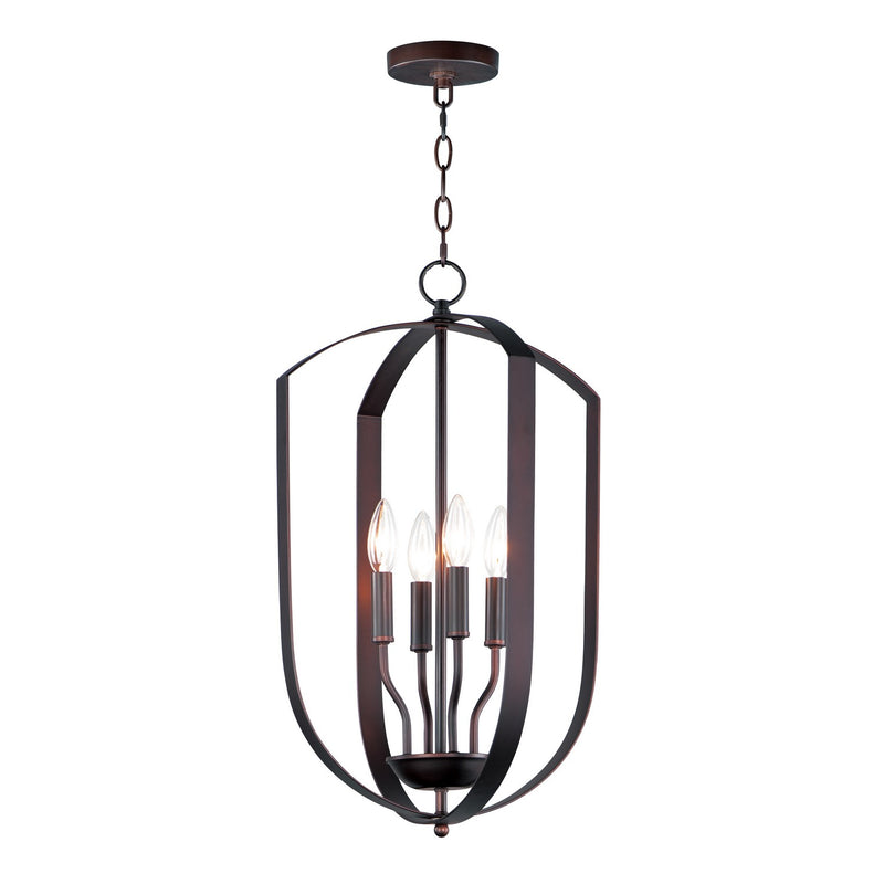 Maxim 10034OI Four Light Chandelier, Oil Rubbed Bronze