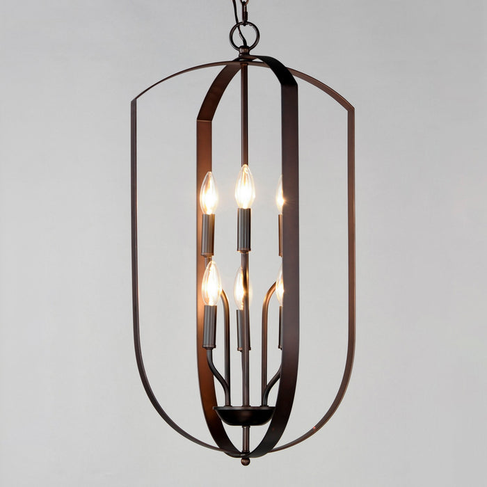Maxim 10039OI Six Light Chandelier, Oil Rubbed Bronze