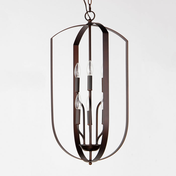 Maxim 10039OI Six Light Chandelier, Oil Rubbed Bronze
