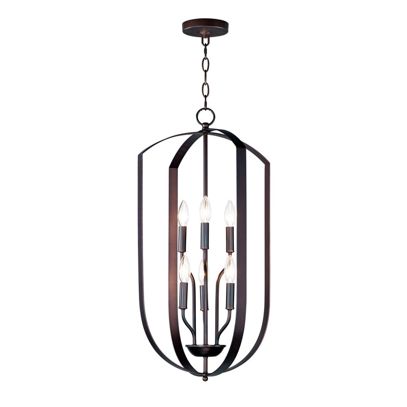 Maxim 10039OI Six Light Chandelier, Oil Rubbed Bronze