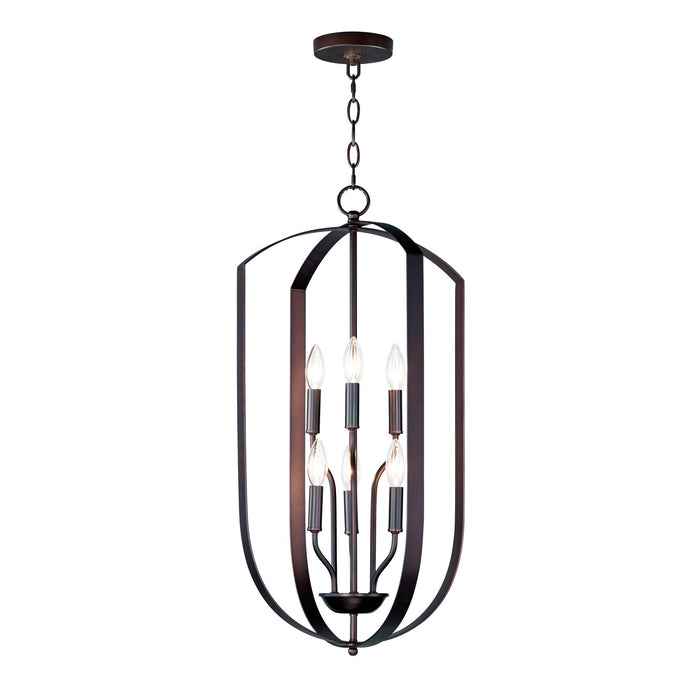 Maxim 10039OI Six Light Chandelier, Oil Rubbed Bronze