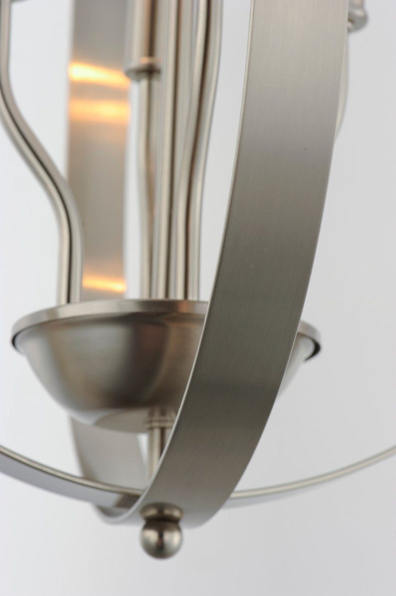 Maxim 10039SN Six Light Chandelier, Satin Nickel