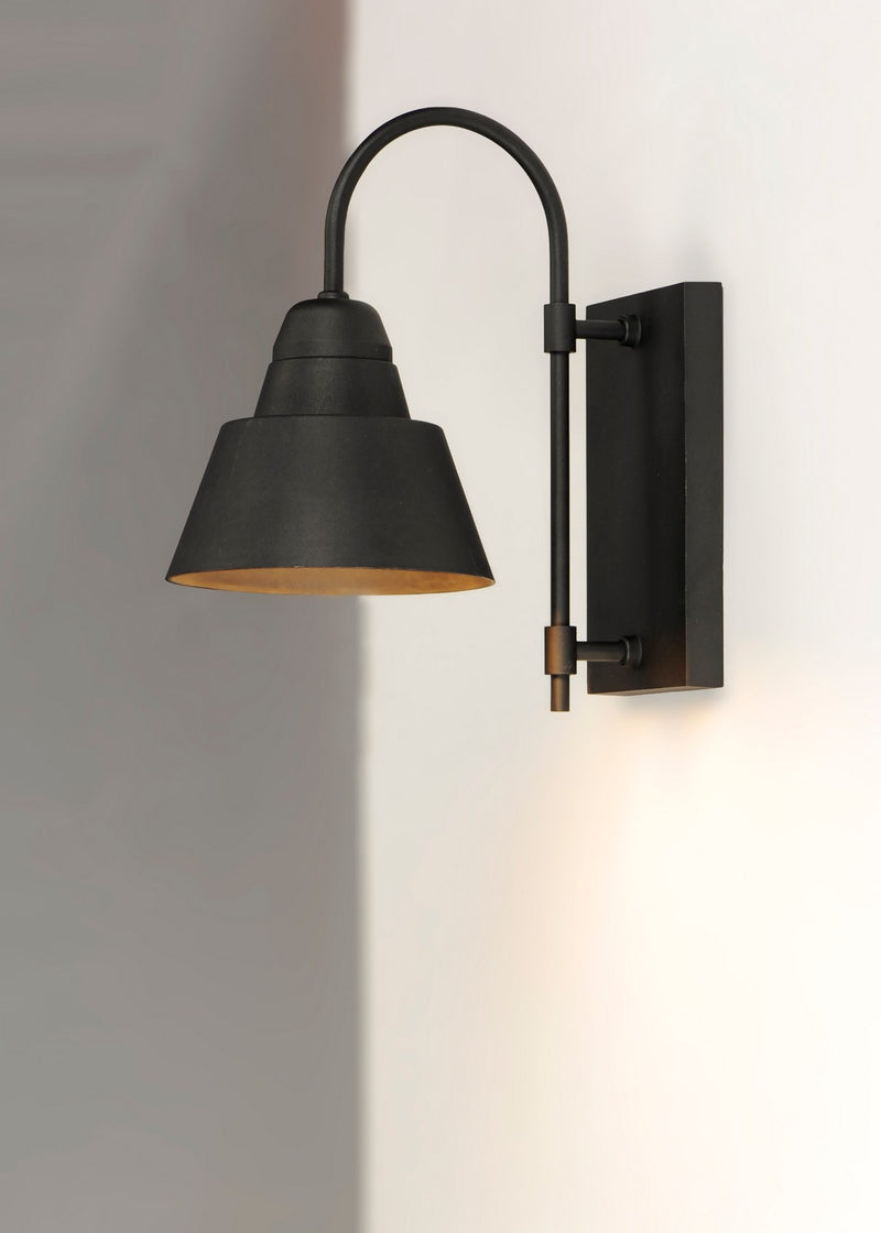 Maxim 10103BK One Light Outdoor Wall Lantern, Black