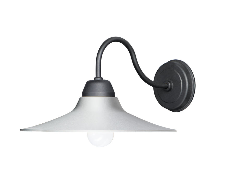 Maxim 10114WTBK One Light Outdoor Wall Lantern, White / Black