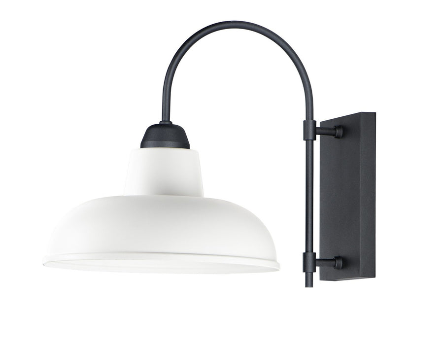 Maxim 10118WTBK One Light Outdoor Wall Lantern, White / Black