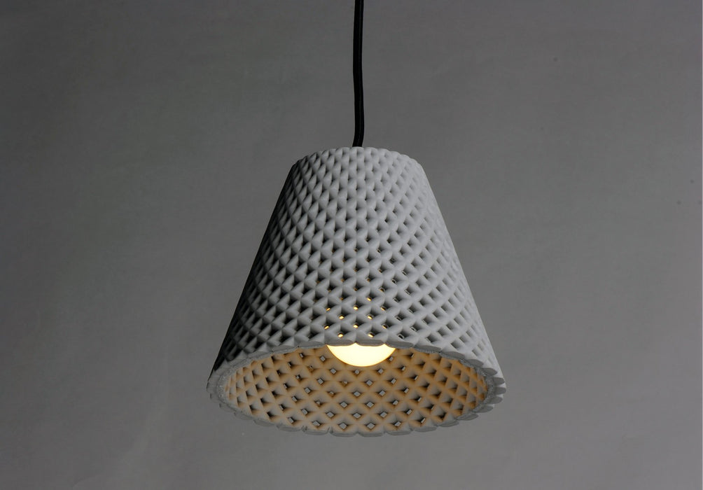 Maxim 10144GYBK One Light Pendant, Gray / Black
