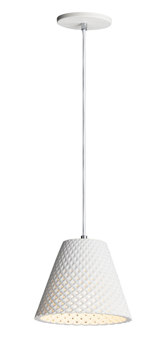Maxim 10144WT One Light Pendant, White