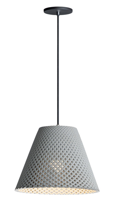 Maxim 10145GYBK One Light Pendant, Gray / Black