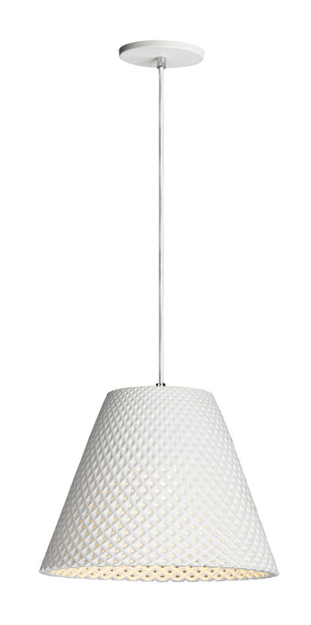 Maxim 10145WT One Light Pendant, White