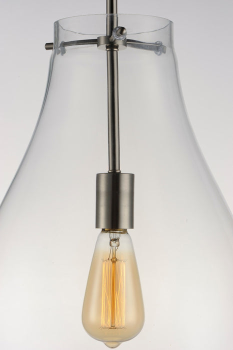 Maxim 10162CLSN One Light Pendant, Satin Nickel