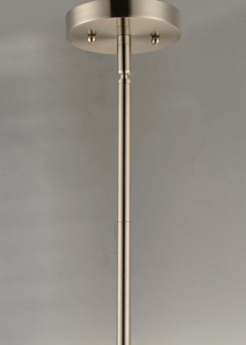 Maxim 10162CLSN One Light Pendant, Satin Nickel