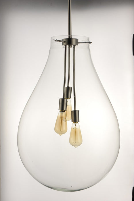 Maxim 10166CLSN Three Light Pendant, Satin Nickel