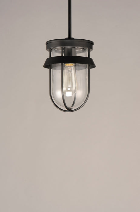 Maxim 10268CLBK One Light Semi-Flush Mount, Black