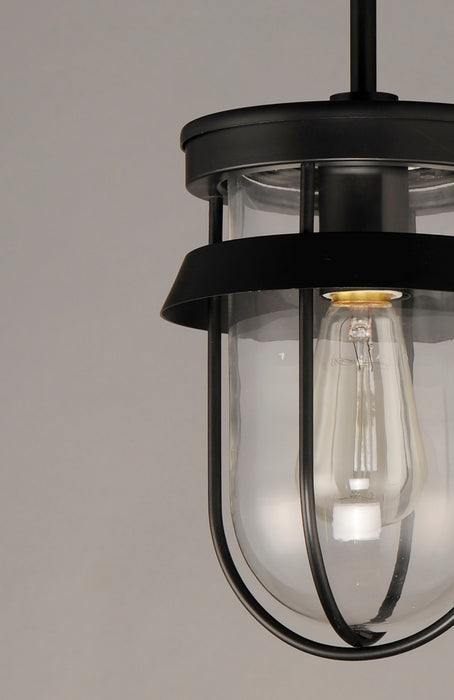 Maxim 10268CLBK One Light Semi-Flush Mount, Black