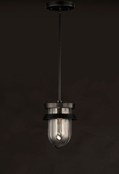 Maxim 10268CLBK One Light Semi-Flush Mount, Black
