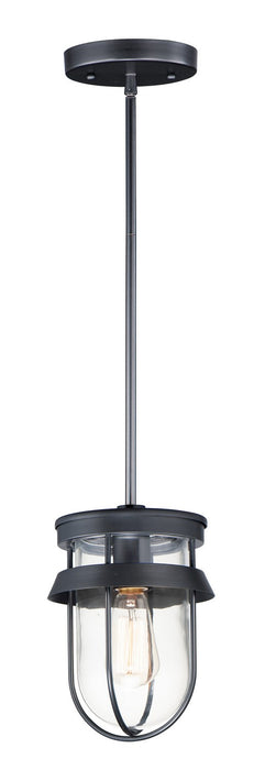 Maxim 10268CLBK One Light Semi-Flush Mount, Black
