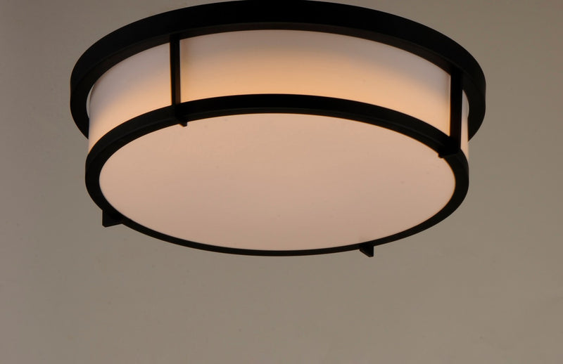Maxim 10270WTBK Three Light Flush Mount, Black