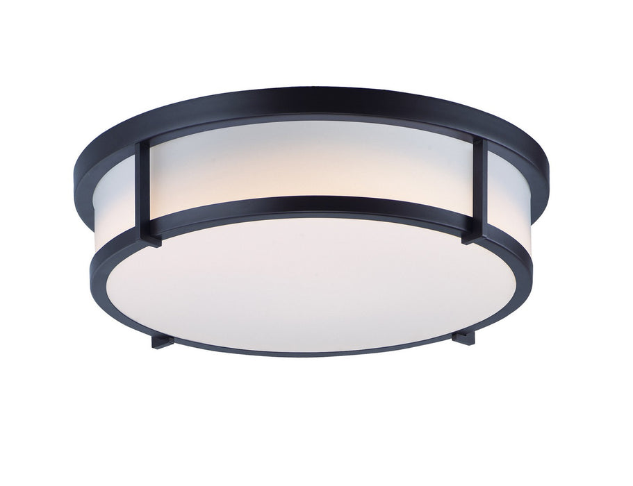Maxim 10270WTBK Three Light Flush Mount, Black