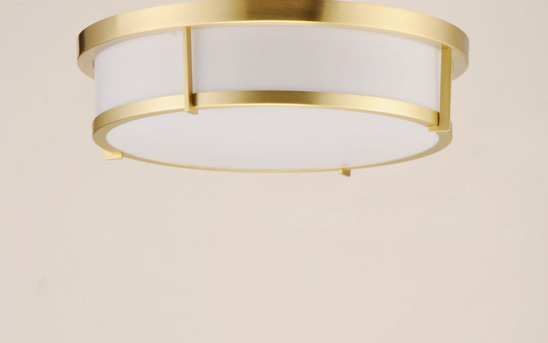 Maxim 10274WTSBR LED Flush Mount, Satin Brass