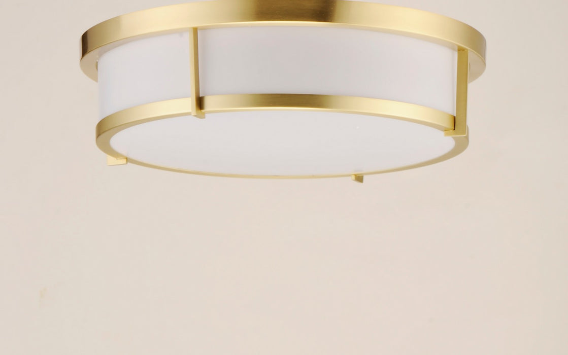 Maxim 10274WTSBR LED Flush Mount, Satin Brass