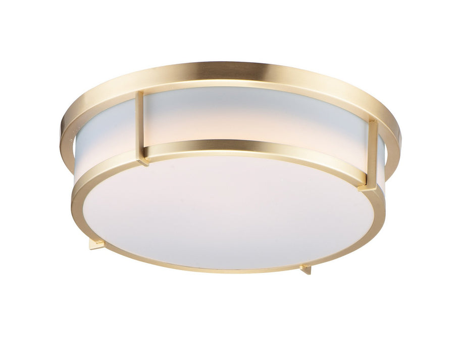 Maxim 10274WTSBR LED Flush Mount, Satin Brass