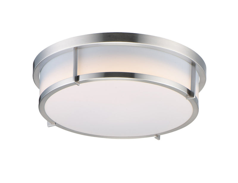 Maxim 10278WTSN LED Flush Mount, Satin Nickel