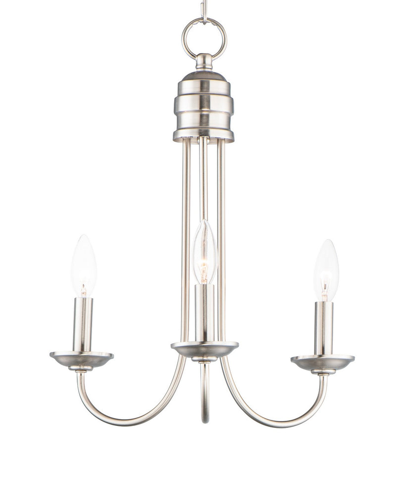 Maxim 10343SN Three Light Pendant, Satin Nickel