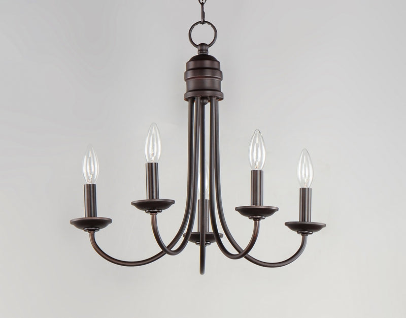 Maxim 10345OI Five Light Chandelier, Oil Rubbed Bronze